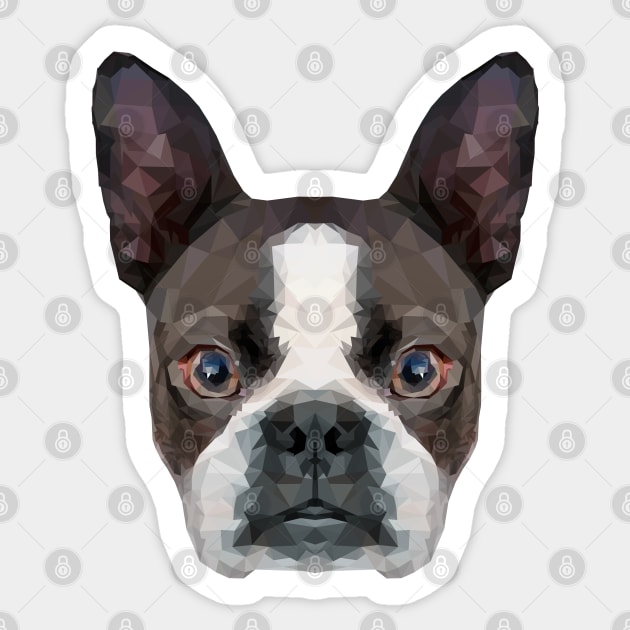 Boston Terrier Sticker by Edwardmhz